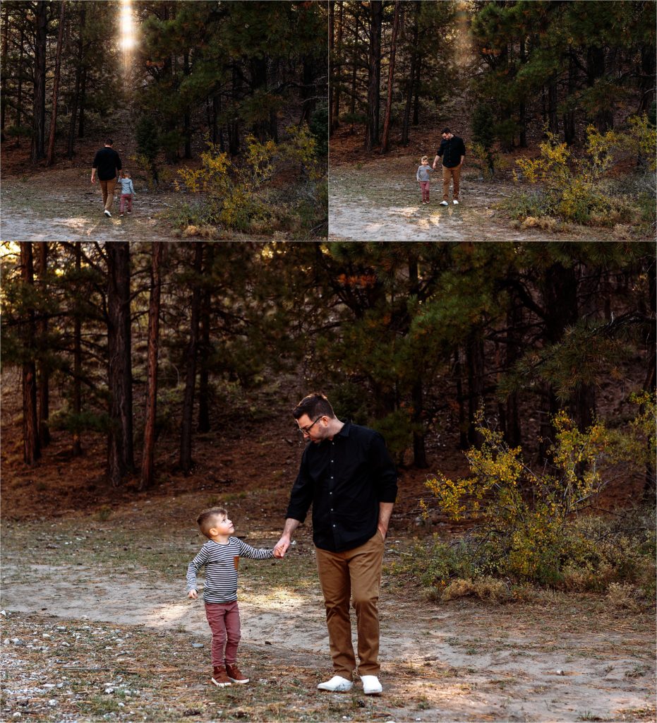 Shawn Barker playing with his son during their 2019 family session. 
