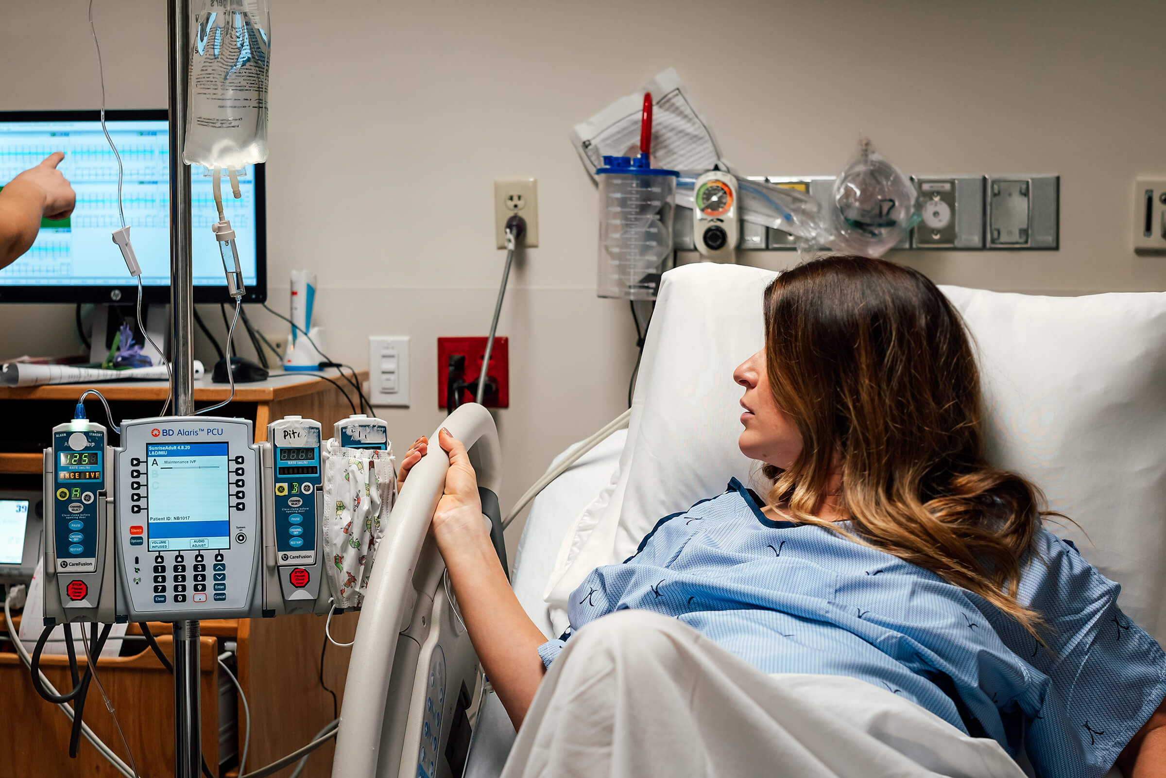fetal monitoring while in labor 