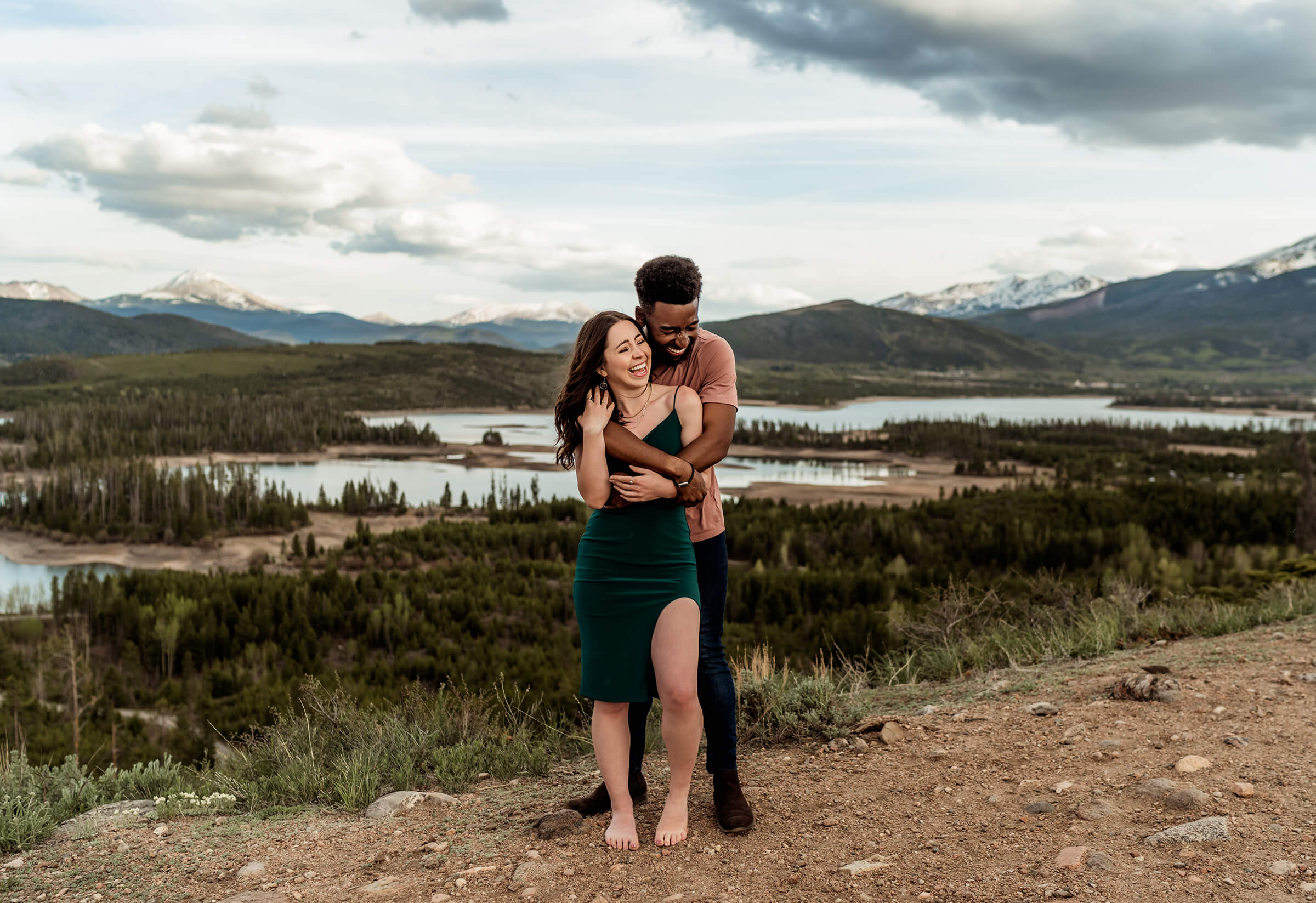 couples mountain session in Colorado