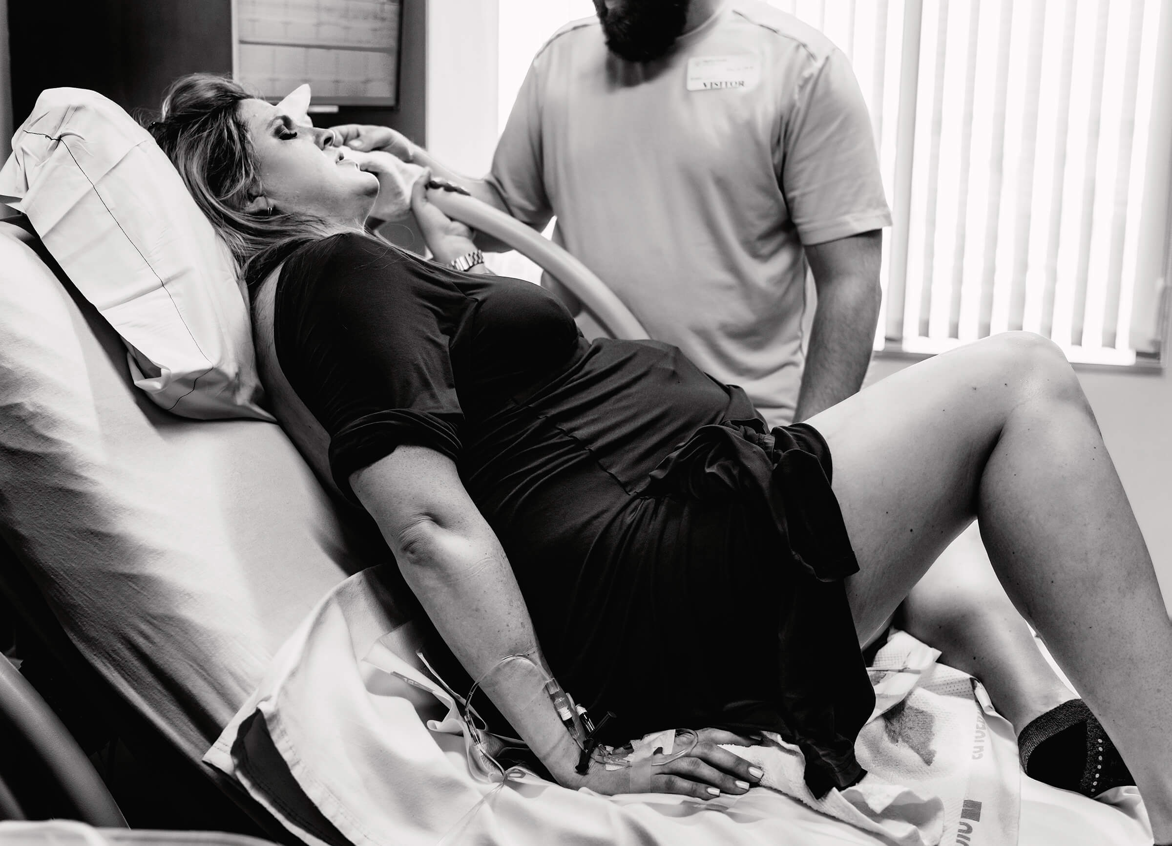 mother uncomfortable during transition phase of labor.