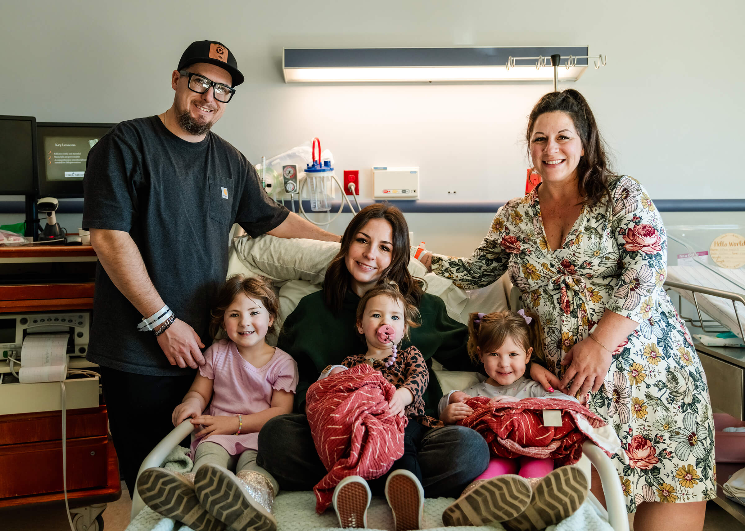 family welcoming twin girls to complete their family of 8